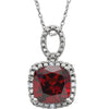 Necklace > 18" > Diamond > .03 CTW > & > Onyx