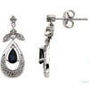Earrings > Sapphire & Diamond > Blue