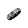 Overlay > Tungsten > with > Band > Edge > Beveled > 6.2mm > Couture&trade; > Ceramic