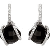 Earrings > Onyx & Diamond