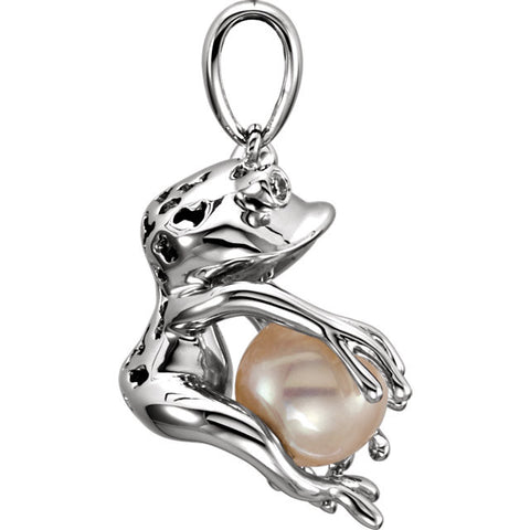 Pendant > Frog > Pearl > Cultured > Freshwater