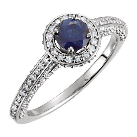 Ring > Diamond > CTW > 5/Sapphire & 5