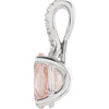 Pendant > Diamond > .03 CTW > & > Morganite