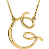 Necklace > 16" > Initial > Script > "A"