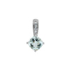 Pendant > Aquamarine & Diamond > Genuine