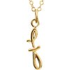 Necklace > Initial > Script > Lowercase > "F" > Letter