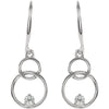 Earrings > Circle > Diamond > .04 CTW