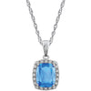 Necklace > Diamond > .05 CTW > & > Amethyst