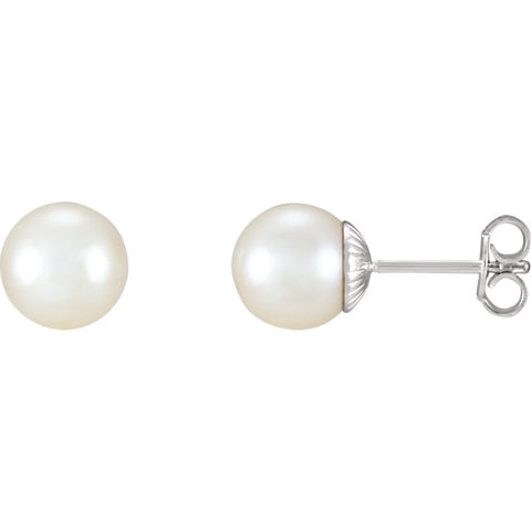 Earrings > Pearl > Cultured > Freshwater > 9.5-10mm