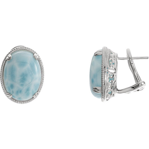 Earrings > Larimar