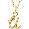 Necklace > Initial > Script > Lowercase > "F" > Letter