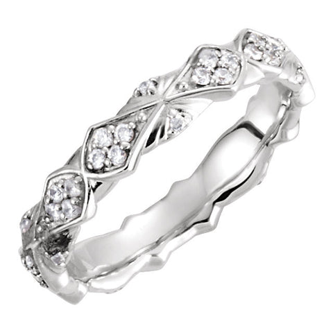 Band > Eternity > Sculptural-Inspired > Diamond > 1/3 CTW