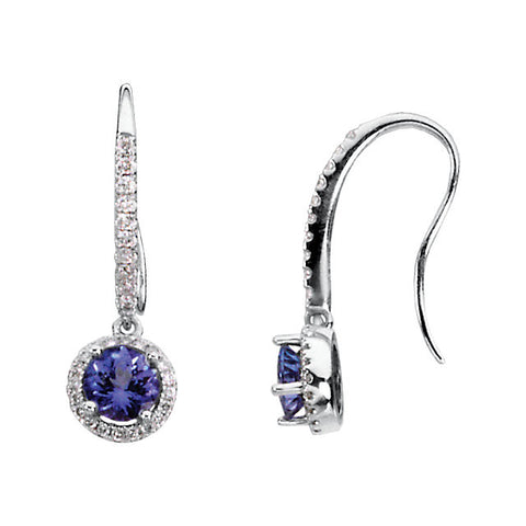 Earrings > Tanzanite & Diamond