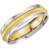 Band > Design > Comfort-Fit > Two-Tone > 6mm