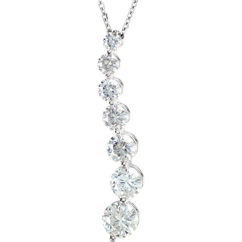 Necklace > Journey > Moissanite > Created