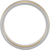 Band > Comfort-Fit > 7mm > White & Yellow > 14kt