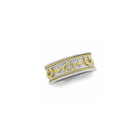 Band > Etruscan-Inspired > Yellow > White/14kt > 14kt