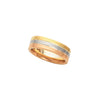 Band > Wedding > Tri-Color > Rose > & > White, > Yellow, > 14kt
