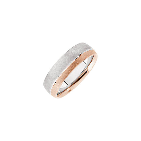 .5 > Band > Duo > Design > 7mm > White & Rose > 14kt