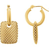 Earrings > Hoop > Pierced-Styled > Rectangular