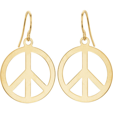 Earrings > Sign > Peace > Circle