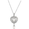 Necklace > 18" > Diamond > .02 CTW > & > Pearl > Cultured > Freshwater