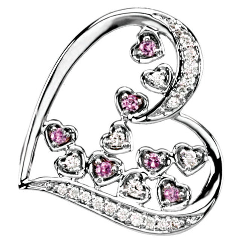 Pendant > Diamond > CTW > 1/Sapphire & 1 > Pink