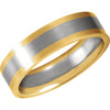 .5 > Band > Fit > Comfort > 6mm > White > Yellow & 14kt > 14kt