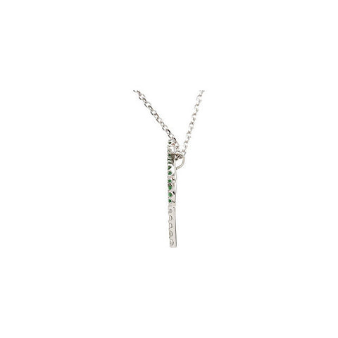 Necklace > Tree > Palm > Diamond > and > Garnet > Tsavorite > Genuine