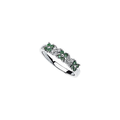 Ring > Diamond > CTW > 1/Emerald & 1
