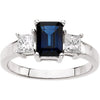 Ring > Sapphire & Diamond > Blue > Genuine.*Multiple Diamond Cuts and Weights available*
