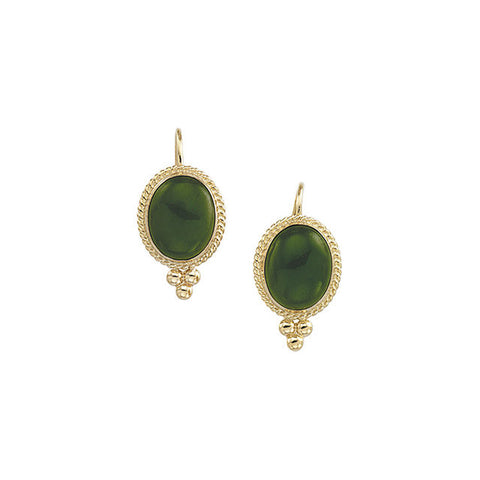 Earrings > Cabochon > Jade