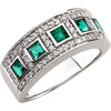 Ring > Diamond > CTW > 3/Emerald & 3