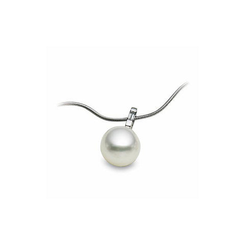 Pendant > Diamond > tw > CT > 1/Pearl & 1 > Cultured > Sea > South > White > 18P