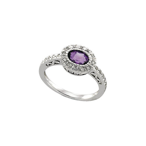 Ring > Amethyst & Diamond > Genuine.*Multiple Diamond Cuts and Weights available*