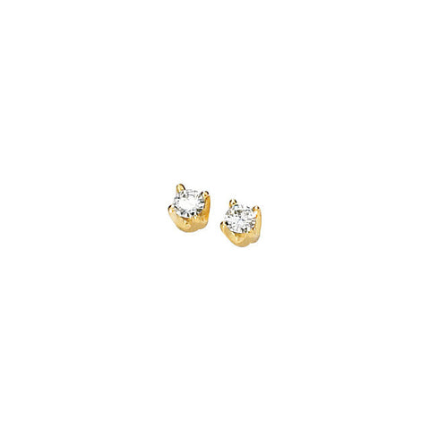 Earrings > Solitaire > Solstice > Moissanite > Created