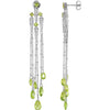 Earrings > Zirconia > Peridot & Cubic