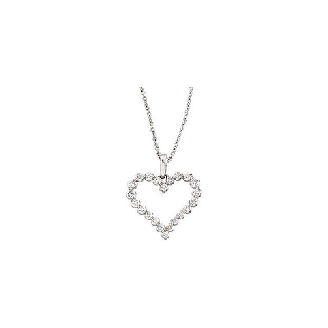 Necklace > Heart > Diamond > CTW > 1