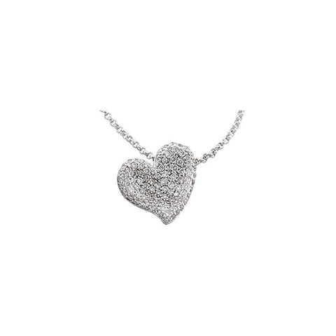 Necklace > Heart > Diamond > 1/2 CTW