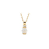 Pendant > Diamond > .025 CTW > & > Tourmaline > Pink > Opal, > Genuine