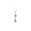 Pendant > Topaz & Diamond > Blue > Swiss > Peridot, > Genuine > .02 CTW