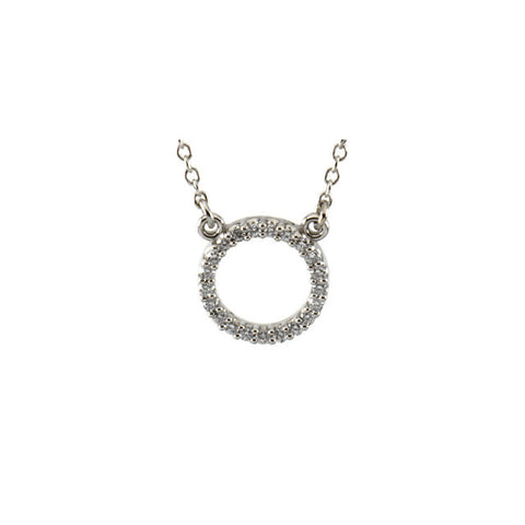 Necklace > Circle > Diamond > 1/10 CTW