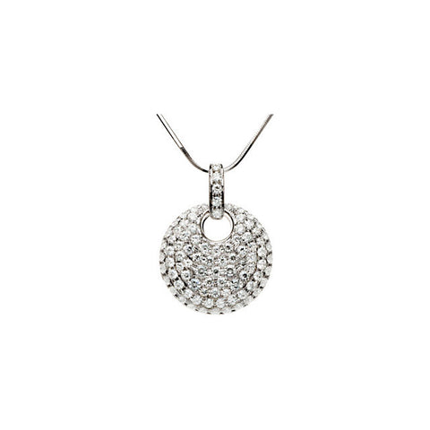 Necklace > Pave' > Moissanite > 5/8 CTW > 2