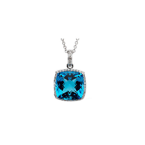 Necklace > Diamond > CTW > 1/Topaz & 1 > Blue > Swiss