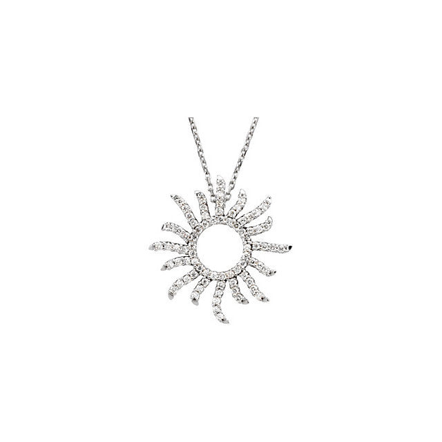 Necklace > Sun > Diamond > 3/8 CTW
