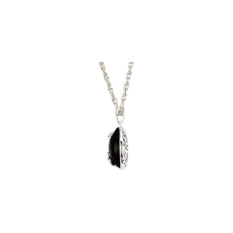 Pendant > Onyx & Diamond > Genuine