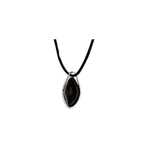 Pendant > Heart > Onyx & Diamond > Genuine