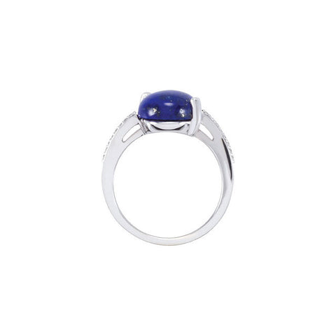 Ring > Diamond > .08 CTW > & > Lapis