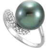 Ring > Pearl > Diamond & Tahitian > 1/3 CTW