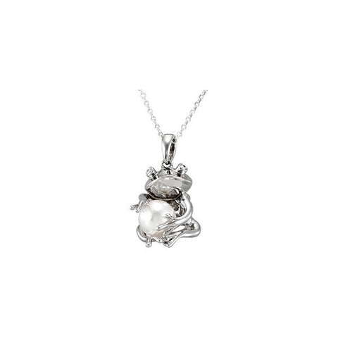 Pendant > Frog > Pearl > Cultured > Freshwater